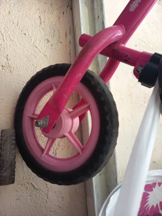 Bici sin pedales rosa