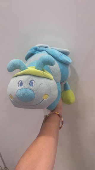 Peluche infantil de abejita azul y verde