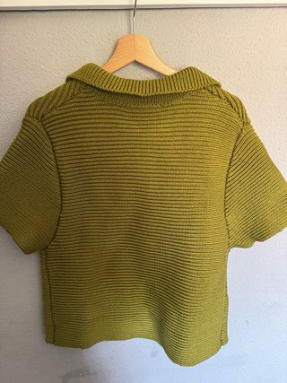 Cardigan Zara Verde Oliva Talla S