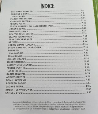 Libro 30 jugadores de fútbol que hicieron historia