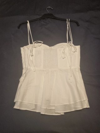 Top Peplum Blanco