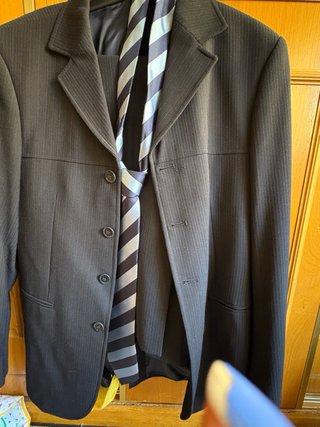 Traje de hombre a medida rayas
