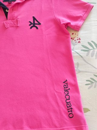 Camisa Polo Valecuatro Rosa Talla XS