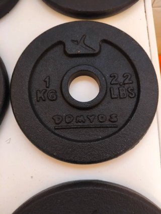 Discos de pesa DOMYOS 2kg y 4.4lbs