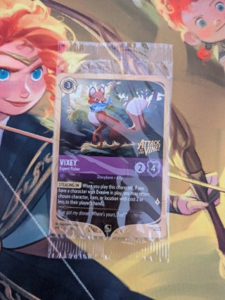 Carta Disney Lorcana Vixey PR4 sellada