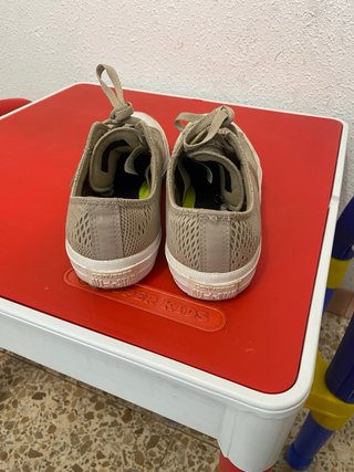 Bambas Converse Beige y Dorado