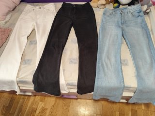 Pantalon campana negro talla 34