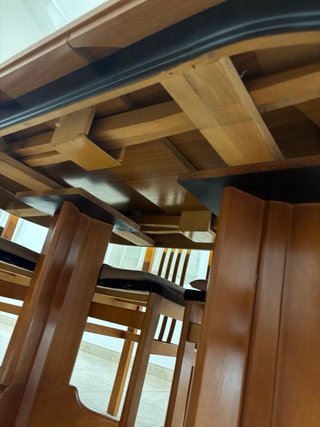 Mueble de comedor i mesa madera y negro