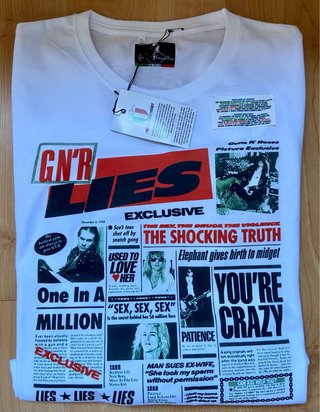 Camiseta Guns N' Roses Lies Talla XL