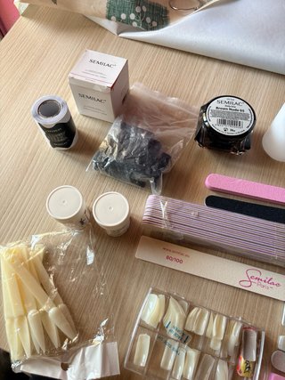 Set Uñas Gel thuya, semilac...