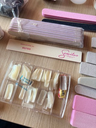 Set Uñas Gel thuya, semilac...
