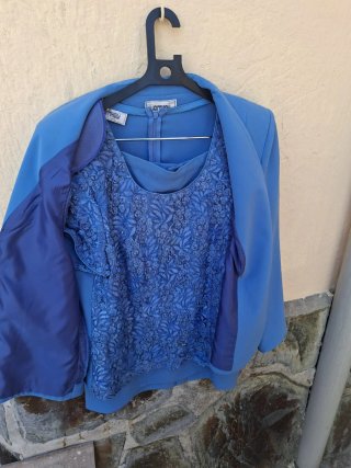 Conjunto JOMYJU fiesta señora azul