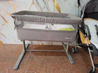 Conjunto Accesorios Bebé: Hamaca, Cuna y Cochecito