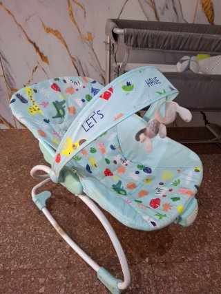 Conjunto Accesorios Bebé: Hamaca, Cuna y Cochecito