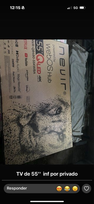 TV Nevir 55 QLED 4K WebOS Hub