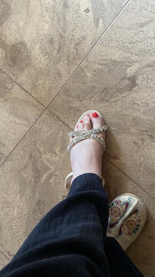 Sandalias Zara Talla 38 Beige y Plateadas