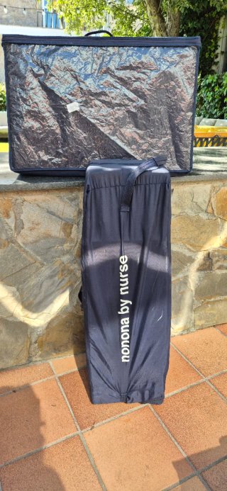 Cuna de viaje plegable + colchón