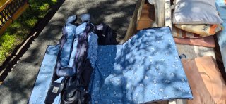 Cuna de viaje plegable + colchón