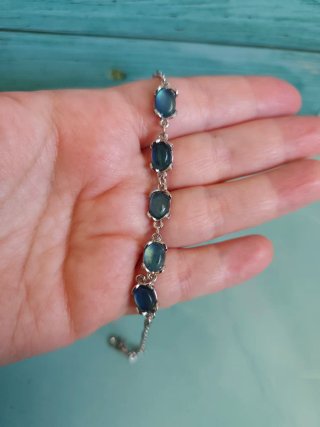 Pulsera de Aguamarina Natural.