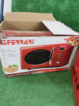 Microondas Rojo GFFERRARI Vintage