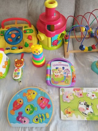 Lote Juguetes Infantiles: Teléfono, Puzzles, Canci