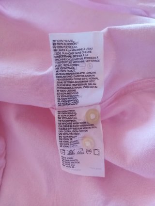 Camisa H&M Algodón Rosa
