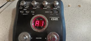 Pedal multi efectos y ritmo Guitarra G2