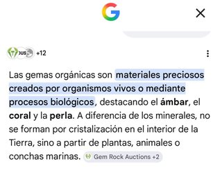 Gemas Minerales y Orgánicas, lote o elegir