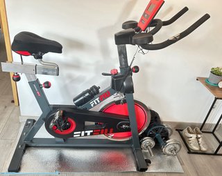 Bicicleta Spinning FITFIU - Gris y Rojo
