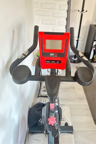 Bicicleta Spinning FITFIU - Gris y Rojo