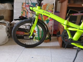 Bicicleta Plegable B'TWIN Verde