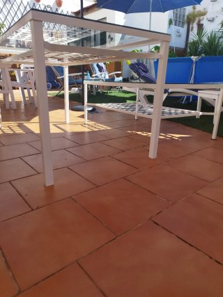 Conjunto de 2 mesas forja comedor y centro.