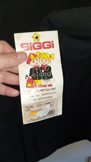 Grembiule Siggi 6 anni nero