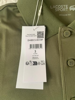 Polo Lacoste Sport Verde Talla S