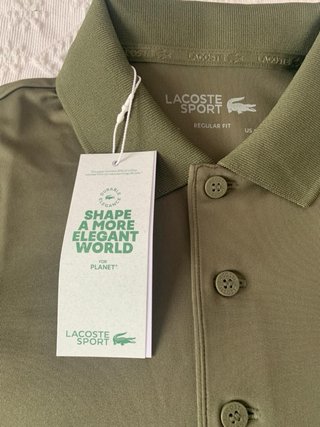 Polo Lacoste Sport Verde Talla S