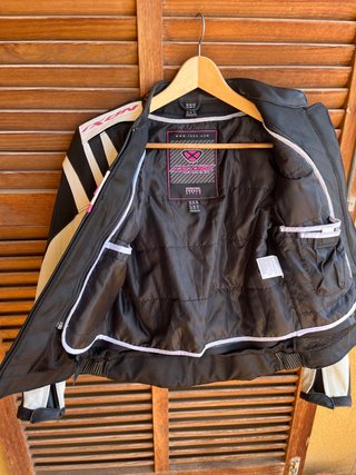 Chaqueta Moto Mujer IXON Negra y Blanca