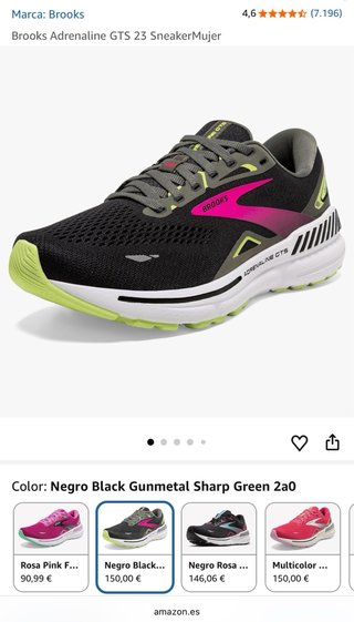 Zapatillas Brooks Adrenaline Mujer Talla 38