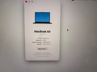MacBook Air M2 13,6” Color Medianoche