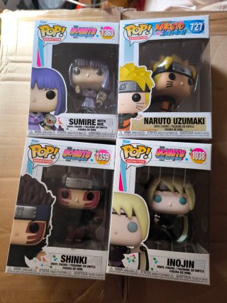 Naruto Boruto Sumire Shinki Inojin Funko POP