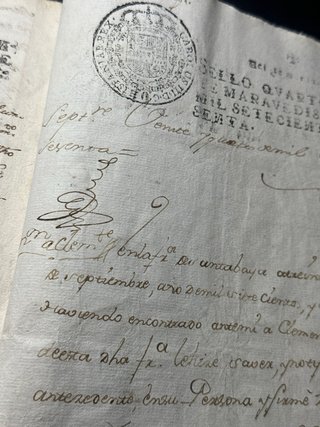 Gran Manuscrito 1760 (23 Hojas)-Sello IV CarlosIII