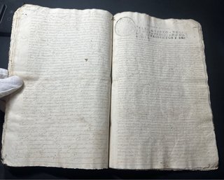 Gran Manuscrito 1760 (23 Hojas)-Sello IV CarlosIII