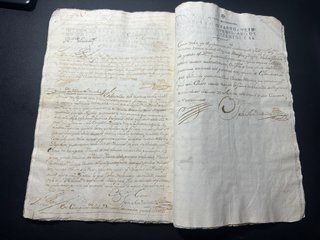 Gran Manuscrito 1760 (23 Hojas)-Sello IV CarlosIII