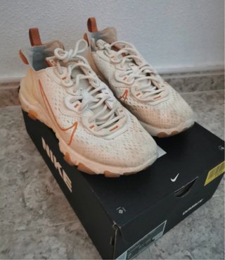 Zapatillas Nike React Vision Naranja Blanco