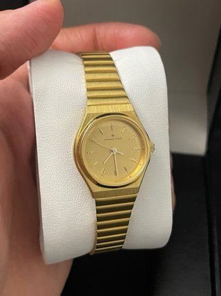 Orologio Hamilton Quartz Vintage Dorato