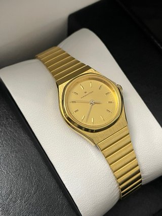 Orologio Hamilton Quartz Vintage Dorato