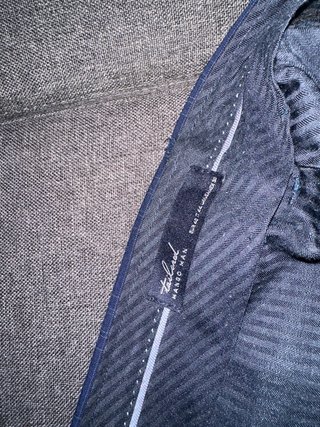 Pantalón de vestir Mango hombre azul