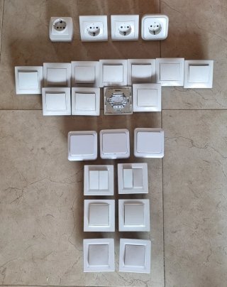 Material Eléctrico: Enchufes e Interruptores