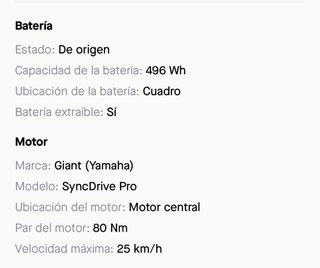 Giant E+ 1.5 Full Pro 2018 Eléctrica talla m/l