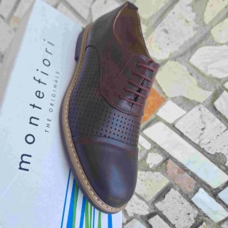 Scarpe eleganti uomo Montefiori bordeau 41