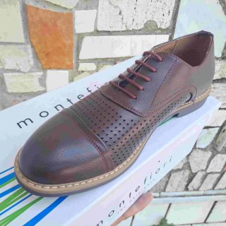 Scarpe eleganti uomo Montefiori bordeau 41